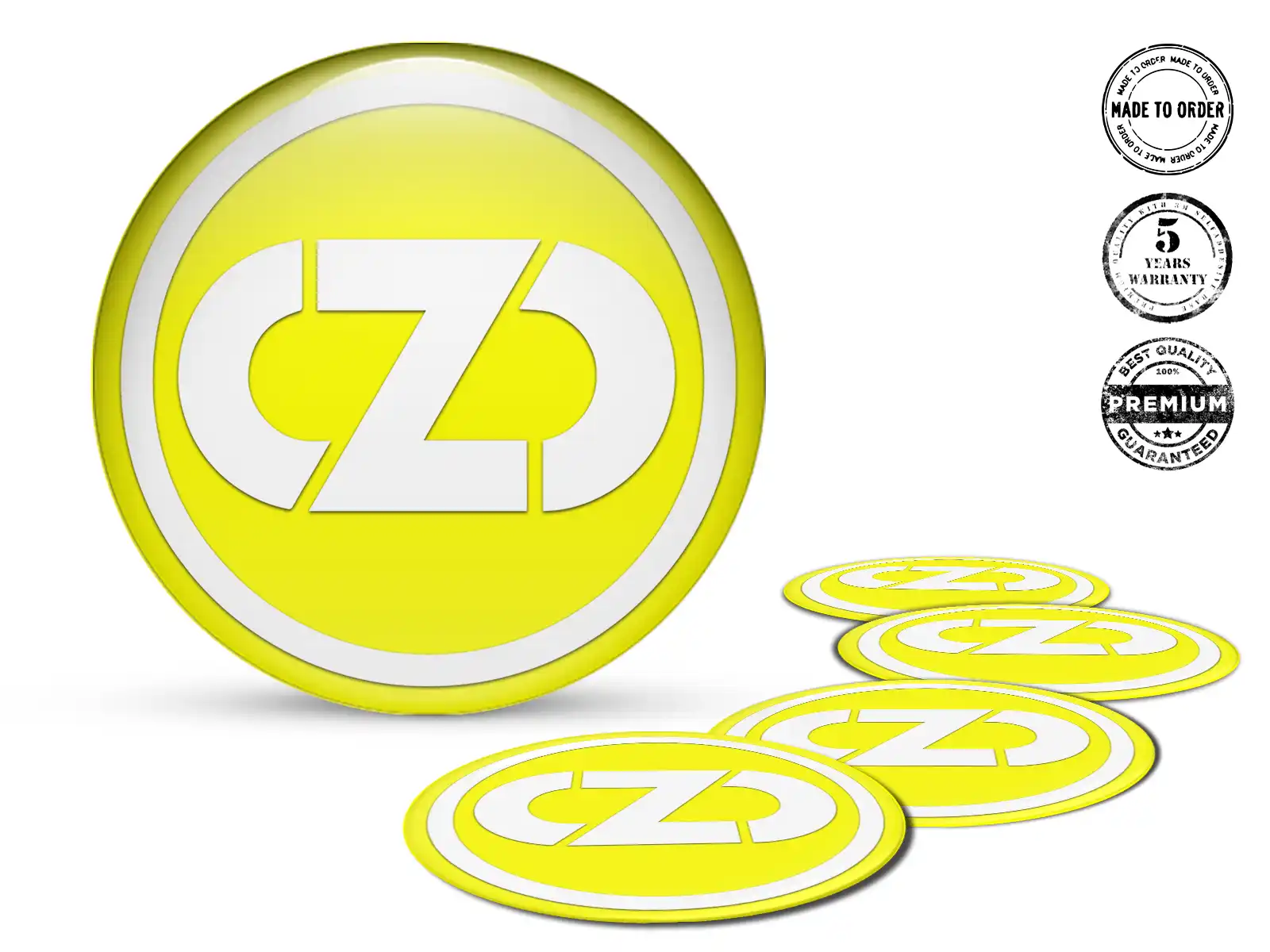 OZ Autocollants Jantes Design Bombé Élégant Emblème